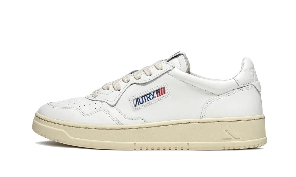 Medalist Low Leather White Cream