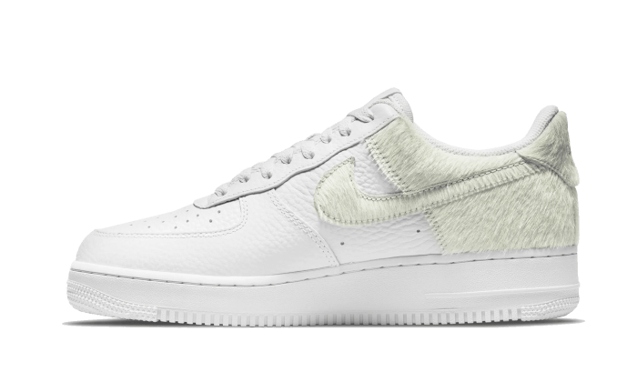 Air Force 1 Low White Pony Hair Heel