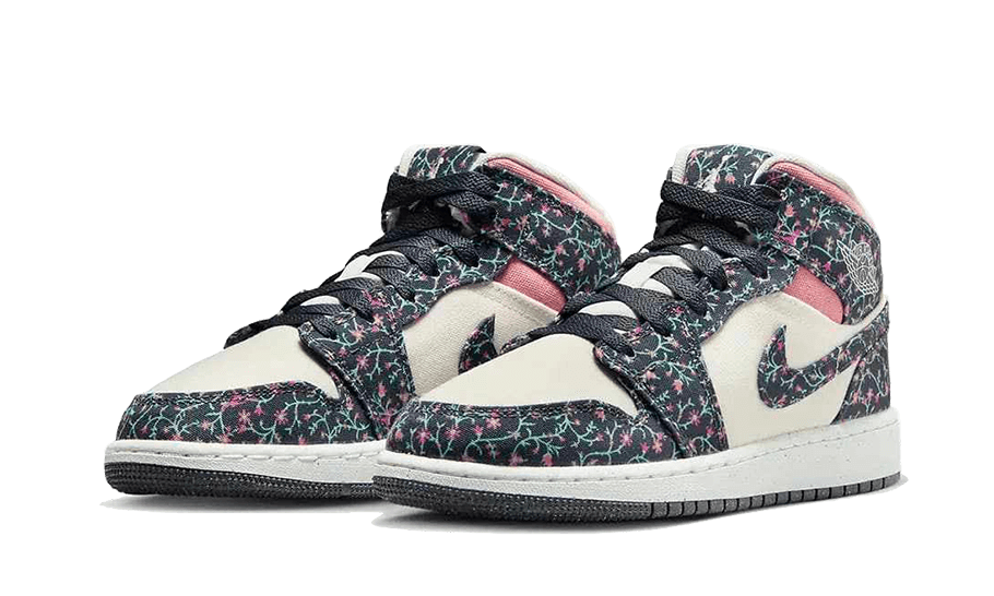 Air Jordan 1 Mid Floral Canvas