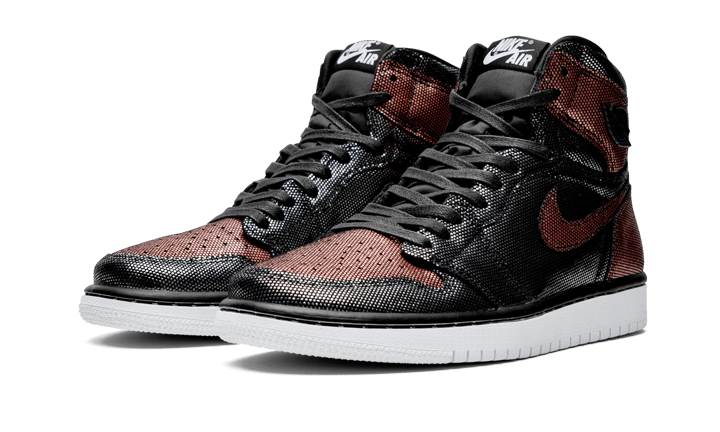 Air Jordan 1 Retro High Fearless Metallic Rose Gold