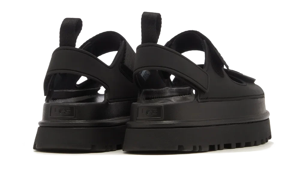 GoldenGlow Sandal Black
