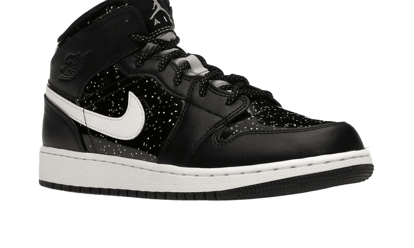 Air Jordan 1 Mid Black Speckle - AV5174-001
