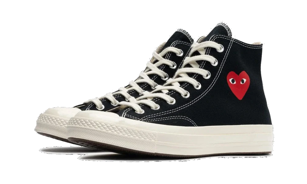 Comme des Garçons Single Heart Chuck 70 Black High