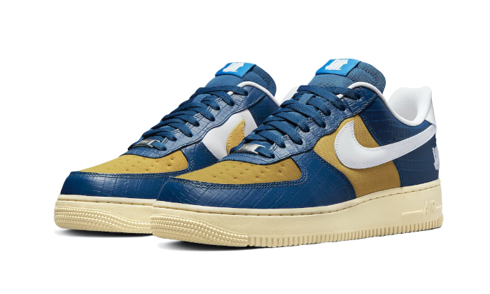 Air Force 1 Low SP Undefeated 5 On It Blue Yellow Croc