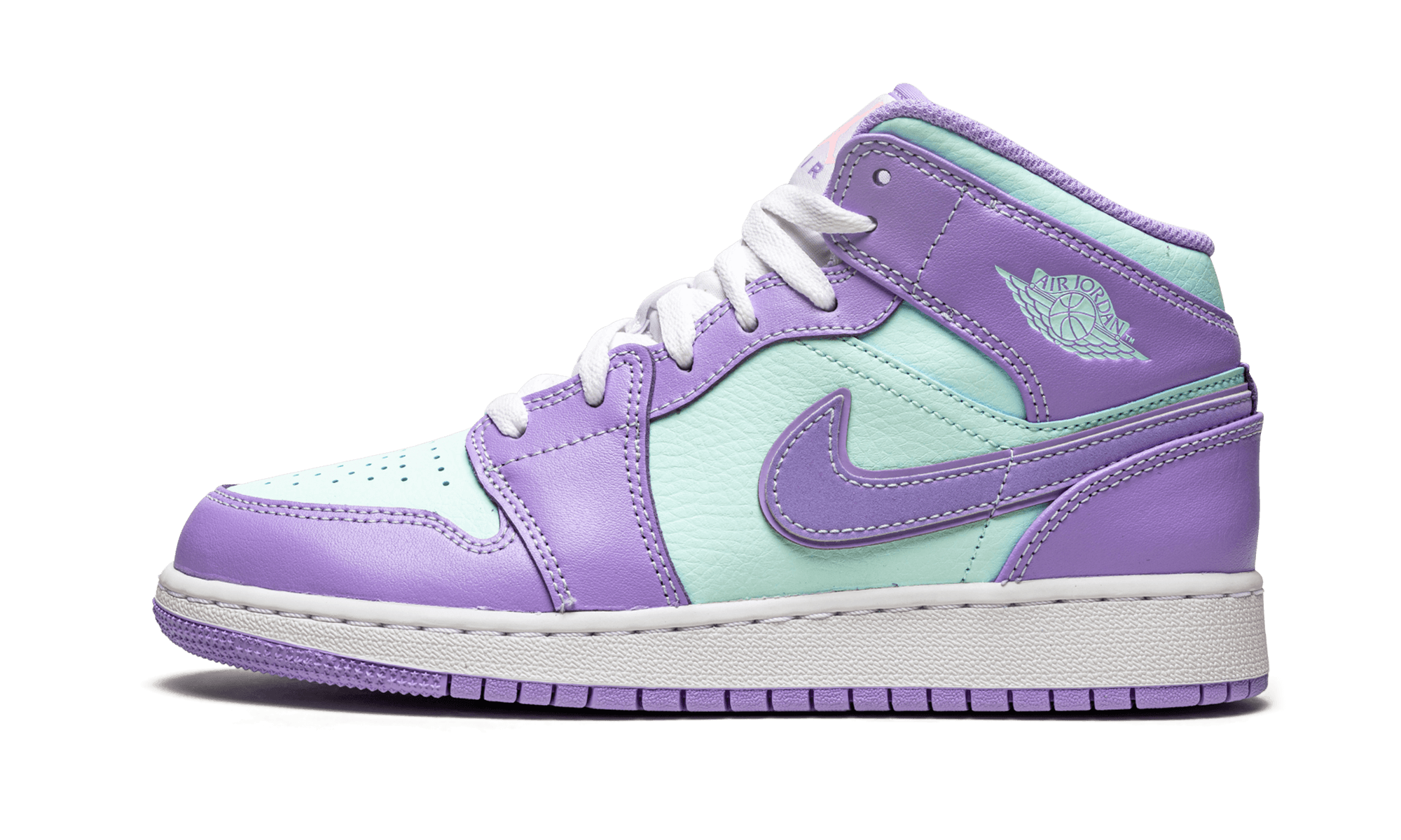 Air Jordan 1 Mid Lila Aqua