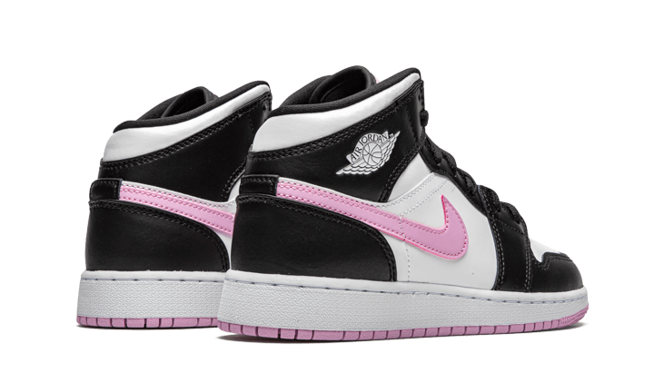 Air Jordan 1 Mid White Black Light Arctic Pink