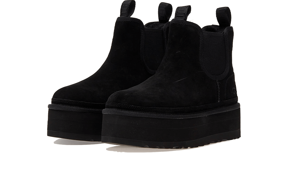 Neumel Platform Chelsea Boot Black