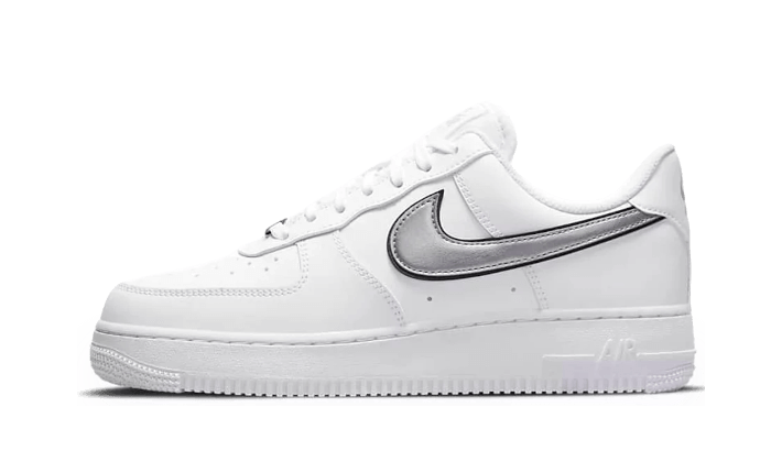 Air Force 1 Low Essential Weiß Metallic Silber