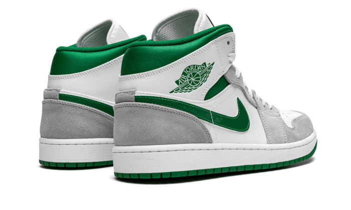Air Jordan 1 Mid Grau Grün