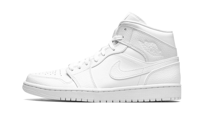 Air Jordan 1 Mid Triple White (2020) - 554725-130 / 554724-130