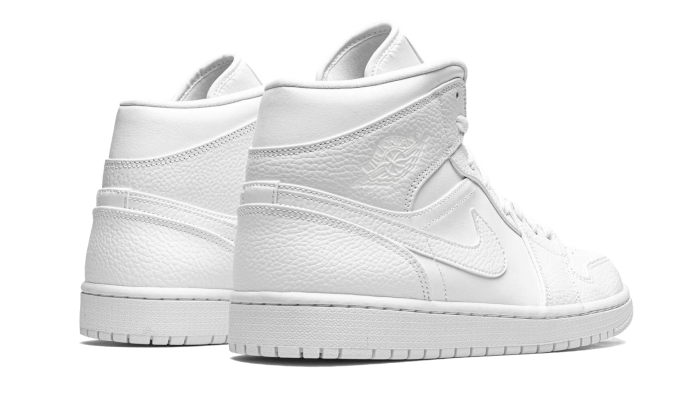 Air Jordan 1 Mid Triple White (2020) - 554725-130 / 554724-130