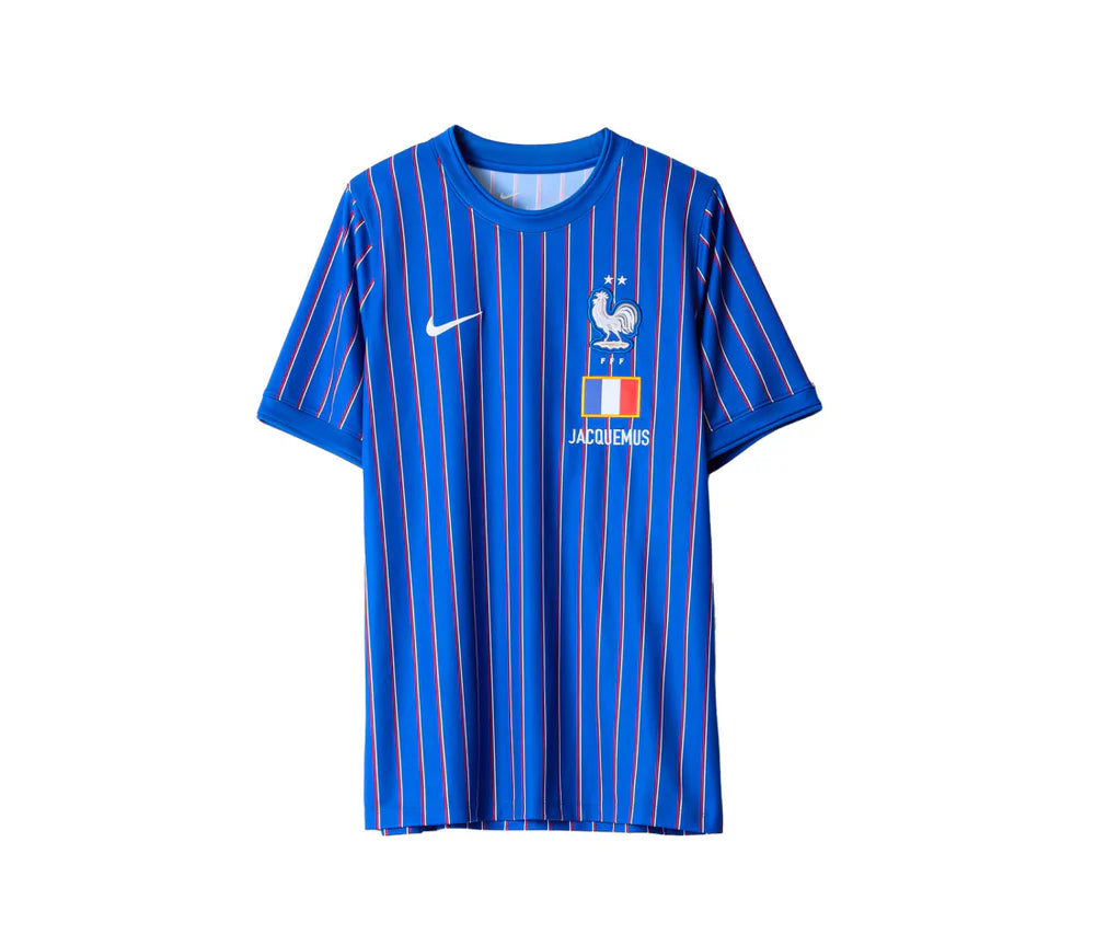 Nike x Jacquemus x France Pre Match Jersey Blue Stripe