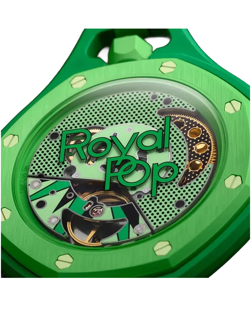 Audemars Piguet Royal Pop Collection Pocket Watch Green Eight