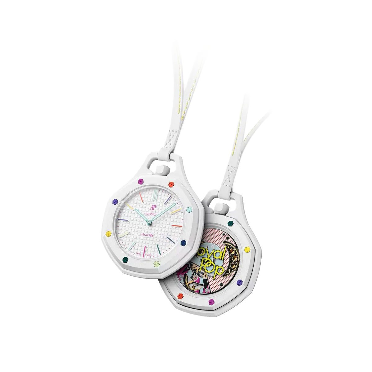 Audemars Piguet Royal Pop Collection Pocket Watch Huit Blanc