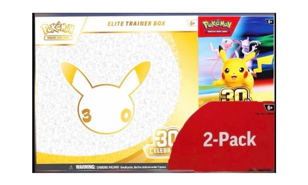 2026 Pokémon Mega Evolution 30th Celebration Elite Trainer Box &amp; Booster Bundle Costco 2-Pack