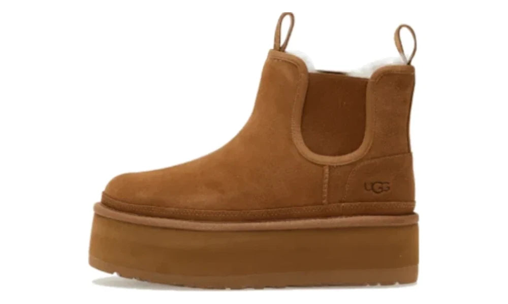 Neumel Platform Chelsea Boot Chestnut