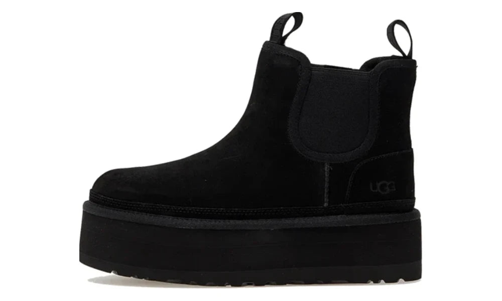 Neumel Platform Chelsea Boot Black