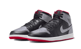 Air Jordan 1 Mid Black Grey Red