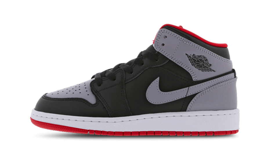 Air Jordan 1 Mid Cement Grey Red