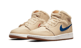 Air Jordan 1 Mid Fleece Pearl White