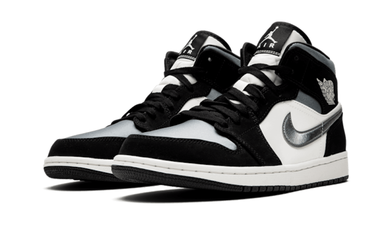Air Jordan 1 Mid Satin Grey Toe