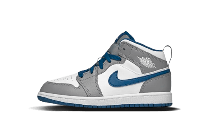 Air Jordan 1 Mid True Blue Enfant (PS)