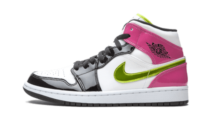Air Jordan 1 Mid White Black Cyber Pink