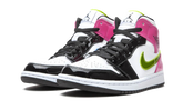 Air Jordan 1 Mid White Black Cyber Pink