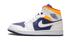 Air Jordan 1 Mid White Laser Orange Deep Royal Blue