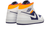 Air Jordan 1 Mid White Laser Orange Deep Royal Blue