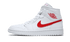 Air Jordan 1 Mid White University Red