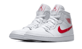 Air Jordan 1 Mid White University Red