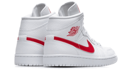 Air Jordan 1 Mid White University Red