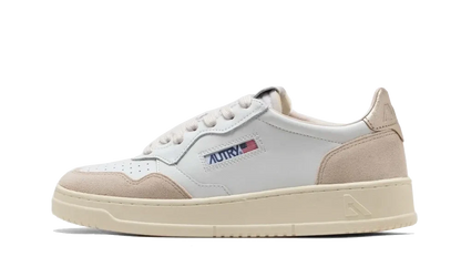 Medalist Leather Suede Low White Beige