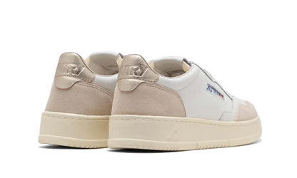 Medalist Leather Suede Low White Beige
