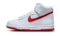 Dunk High White Picante Red