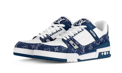 LV Trainer Monogram Denim White Blue