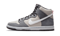 SB Dunk High Medium Grey Pink
