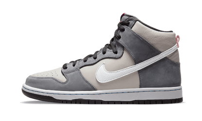 SB Dunk High Medium Grey Pink