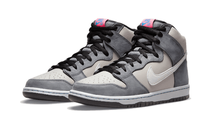 SB Dunk High Medium Grey Pink