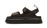 GoldenGlow Embossed Sandal Dense Smoke