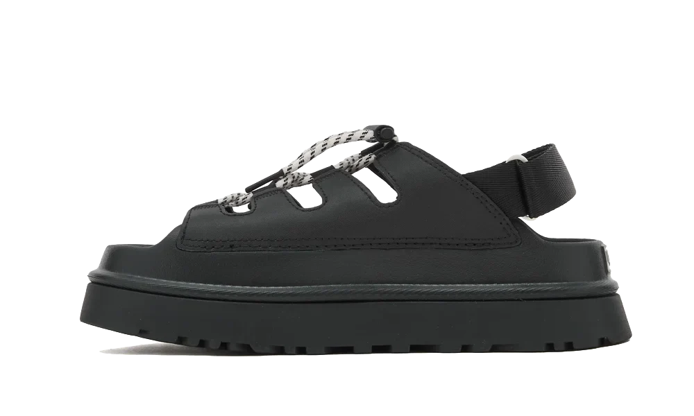 GoldenGlow Toggle Sandal Black