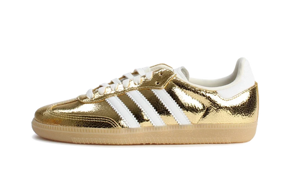 Samba OG Gold Metallic Cracked Leather