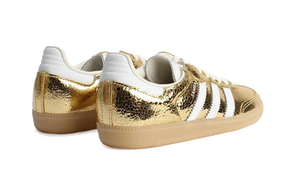 Samba OG Gold Metallic Cracked Leather