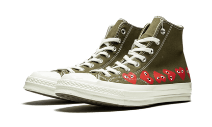Chuck Taylor All-Star 70s Hi Comme des Garçons PLAY Multi-Heart Green