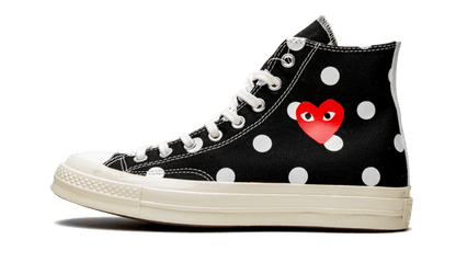 Chuck Taylor All-Star 70s Hi Comme des Garçons PLAY Polka Dot Black