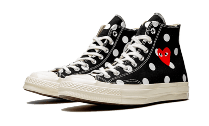 Chuck Taylor All-Star 70s Hi Comme des Garçons PLAY Polka Dot Black