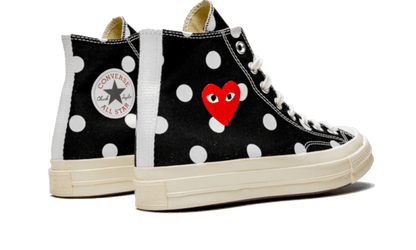 Chuck Taylor All-Star 70s Hi Comme des Garçons PLAY Polka Dot Black