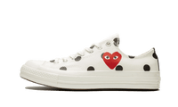 Chuck Taylor All-Star 70s Ox Comme des Garçons PLAY Polka Dot White