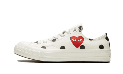 Chuck Taylor All-Star 70s Ox Comme des Garçons PLAY Polka Dot White